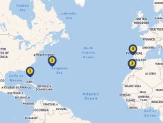 Mapa plavby