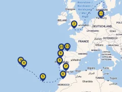 Mapa plavby